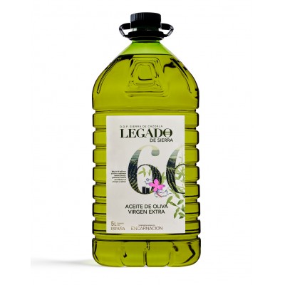 Oliva virgen extra ecológico 5L. (Caja de 3 garrafas)